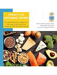Tru-Nut Keto colágeno proteína en polvo (10.6oz, 12 servidos) : baja mezcla de proteínas de...