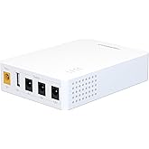 MARSRIVA KP3 Mini UPS Battery Backup for WiFi Router, 0ms Uninterruptible Power Supply for Router, Modem, CCTV Camera, 10000mAh 36Wh DC UPS During Power Outages