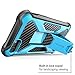 i-Blason Transformer Series Case Designed for iPhone 7/iPhone 8, [Kickstand] [Heavy Duty] [Dual Layer] Combo Holster Cover case with [Locking Belt Swivel Clip] (Blue)