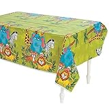 Zoo Animal Tablecloth - Plastic. 108