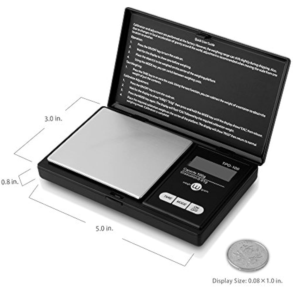Weigh Digital Scales Gram Pocket Scale, 100g By 0.01g, Grams Food