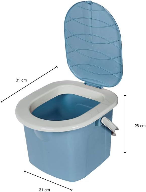BranQ - Home essential Jungen Camping Toilet Mobile Toilet - Light Blue, 15.5 L, Lightblue, 15,5 L - Image 3