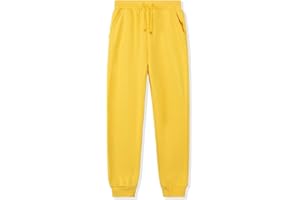 DOTDOG Kids Unisex Soft Brushed Fleece Pull-on Jogger Sweatpants Basic Casual Pants for Boys or Girls (3-12 Years)