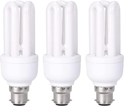 B4U Energy Saving Light Bulbs Bayonet 11W 60W 3 Pack 2700K 660lm BC/B22
