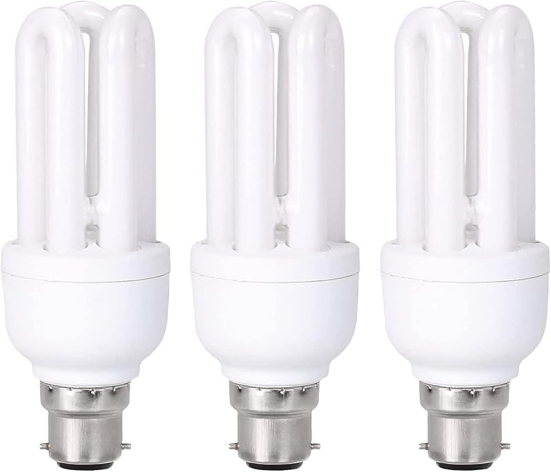 B4U Energy Saving Light Bulbs Bayonet 11W 60W 3 Pack 2700K 660lm BC/B22