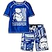 Star Wars Boys Swim Trunks and Rash Guard Set (5/6, Stormtrooper Blue)