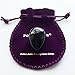 Polar Jade Yoni Egg of Obsidian Gemstone, Drilled, Manually Polished, Entry Level Affordable, Small Size (35x25mm)