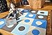 Tadpoles Baby Play Mat, Kid's Puzzle Exercise Play Mat – Soft EVA Foam Interlocking Floor Tiles, Cushioned Children's Play Mat, 16pc, Circles, Blue/Brown, 50x50