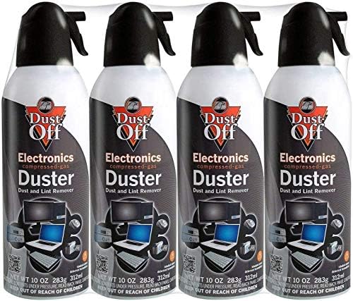 Falcon Mud-Off Electronics Compressed Fuel Duster 10 oz (4 Pack) [New Improved Version]