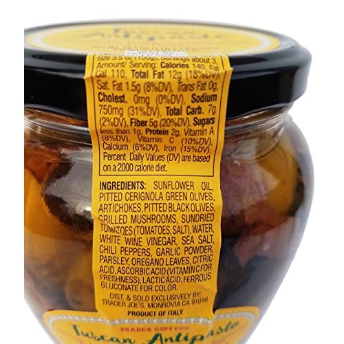 Trader Joe’s Tuscan Antipasto With Olives, Artichokes, Mushrooms