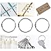 Pawfly 3/4 Inch Small Loose Leaf Binder Rings Book Rings, 100 Pieces