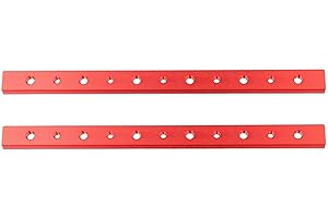 AirheadStorm Aluminum Alloy T-Track Slider 2-Pack for Table Saw Miter Bar, 100-450mm T Slot Guide Rail System, Red Woodworkin