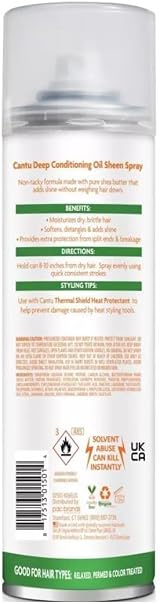 Cantu Shea Butter Oil Sheen Deep Conditioning Spray 283g Hair Moisturizer view 2
