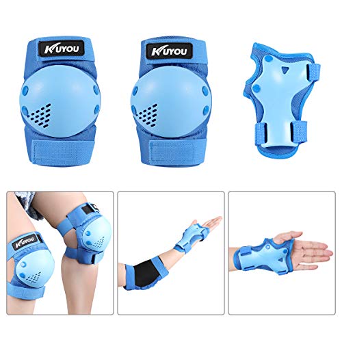 image for KUYOU Helmet and Pads for Kids 3-8 Years Toddler Helmet,Kids Bike Skat