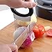 EVINIS Onion Holder Vegetable Potato Cutter Slicer Gadget Stainless Steel Fork Slicing Helper Kitchen Tool Aid Gadget Cutting Chopper,with Finger Guard Finger Protector