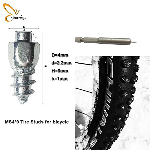 9mm Screw in Tire Stud for Car/Motorbike Aniti-ice Spiker 100pcs/pack - Thumbnail 4