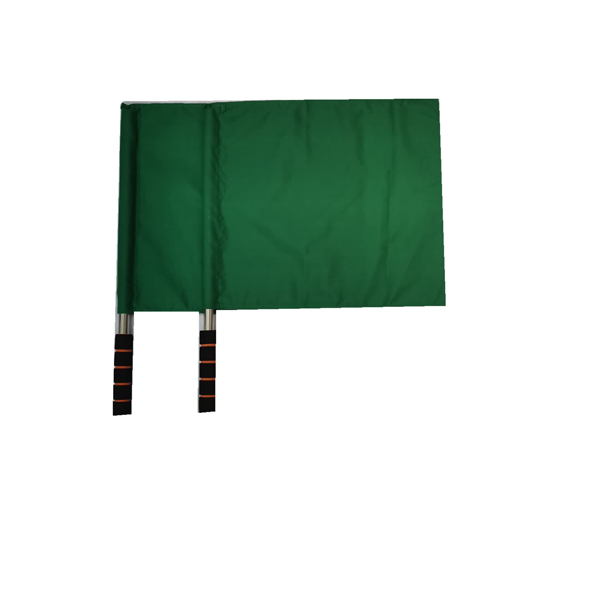 Stormflag 2pcs Sports Referee Flags with Pole Foam Handle Football Hand Flags Rugby Linesman Flags Referees Assistant Equipments Small Signal Flag Stainless Steel for Sports Competition(Green)
