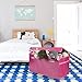 Toy Organizer Jumbo Collapsible Toy Chest for Kids (XX-Large), Huge Storage Basket w/Flip-Top Lid | Organizer Bin for Bedrooms, Closets, Child Nursery | Store Stuffed Animals, Games, Clothes, Shoes