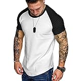 FUNEY Fashion T-Shirt for Men Muscle Gym Workout