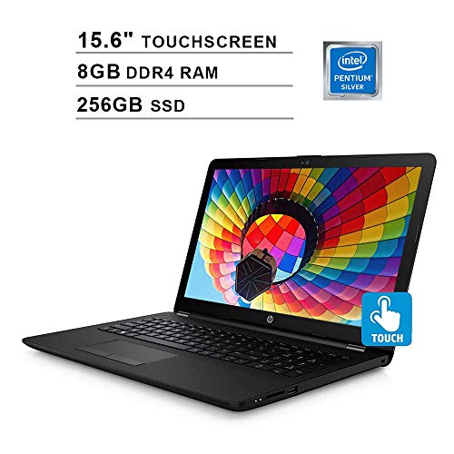 HP Pavilion 15 Newest 15.6 Inch Touchscreen Premium Laptop – Intel Pentium 4-Core N5000 1.10GHz Up to 2.70GHz, Intel UHD 605, 8GB RAM, HDMI, 256GB SSD, WiFi, Bluetooth, Windows 10