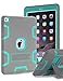 iPad Air 2 Case TOPSKY(TM)[Kickstand Feature],Shock-Absorption / High Impact Resistant Hybrid Three Layer Armor Defender Full Body Protective Case Cover with Stylus and Screen Protector,Grey/Green