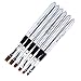 MAKARTT Detachable Nail Brushes Set UV Gel Acrylic Nail Art Design Builder DIY Flat Brush Pen Set