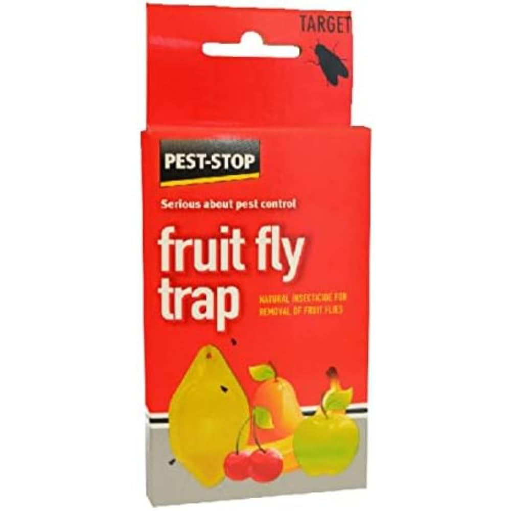 Pest-Stop Fruit Fly Trap – Discreet Lemon-Shaped Indoor Trap – Non-Pesticide Liquid Attractant – Pet Safe – Lasts up to 4 Weeks
