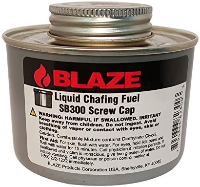 Blaze Products SB300L 6 hour Wick Chafing Dish Fuel, 24 Count