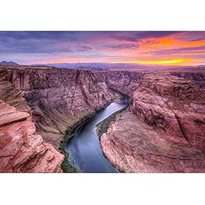 Colorado River at Horseshoe Bend, Page, Az. - Removable Wall Mural | Self-Adhesive Large Wallpaper - 66x96 inches