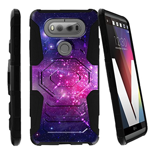 V20 Holster Case, LG V20 Case, V 20 Case [Armor Reloaded] Holster Combo + Rugged Impact Resistant + Kickstand by Miniturtle - Heavenly Stars