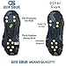 Quik Solve Ice Snow Traction Shoe Boot Cleats - No Slip Gripper Spikes XL