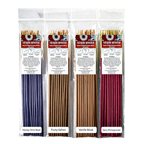 Utopia Scents Premium Quality Natural Incense Sticks Variety Pack for