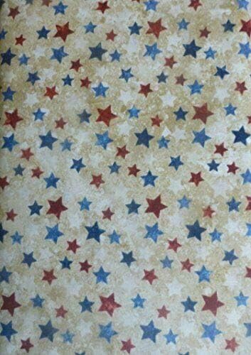Northcott Land of the Free~Stars on Beige~20159-30 Cotton Quilt Fabric By The Yard