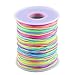 Colorful Elastic Cord ManYee 1mm 109Yards Round Rainbow Elastic Beading Thread Cords Fabric Crafting Stretch String Cord for Jewelry Making Necklace Bracelet