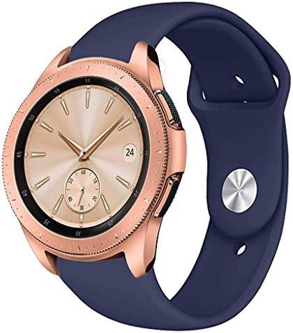 Watch Band, Smartwatch Band for Samsung Galaxy Watch 46mm, Silicone Sport Band (Free Size, Dark Blue 42)
