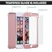 iPhone 6s Plus Case, VANSIN 360 Full Body Cover Ultra Thin Protective Hard Slim Case Coated Non Slip Matte Surface with Screen Protector for Apple iPhone 6 Plus & iPhone 6s Plus (5.5'') - (Rose Gold)
