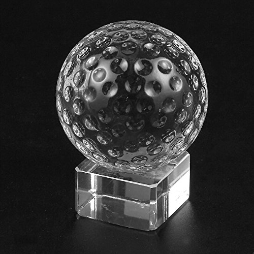 image for Juvale Golf Trophy - Sports Award Trophy Small Optical Crystal Golf Ba