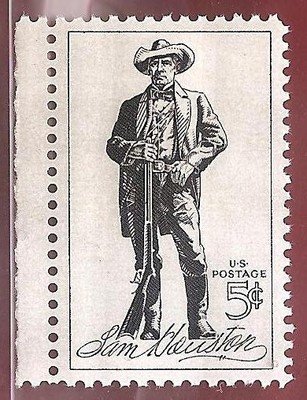 Postage Stamps U.S. Sam Houston Issue Scott 1242 MNH