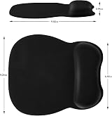 EooCoo Memory Foam Mouse Pad Wrist Support, Ergonomic 23x19 cm, Non-Slip view 5