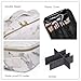Joyful Professional Travel Makeup Case,Marble Makeup Cosmetic Train Case Organizer Bag with Dividers Brush Holder ¡­