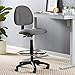 Boss Office Products B1615-GY Ergonomic Works Drafting Chair without Arms in Grey, Gray, Mid-Back