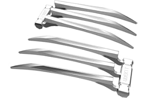 Udekit Two Metal Wolf Claws with Metal Handles, Silver Metal Claws for Adults Only, Set of 2 (No Assembly Required)