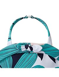 Conjunto de traje de baño con estampado de palma y una pieza de Hope & Henry para niñas con gorro de baño