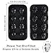 HoneyHolly 3D Skull Ice Cube Mold Lid, Flexible Food Grade Silicone Ice Cube Chocolate Candy Mold Trays, Perfect Kids, BPA Free - 8 Skull Black