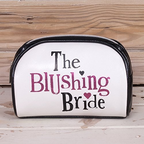 Bright Side The Blushing Bride Big Day Zipped Leather Wedding Day Make Up Bag