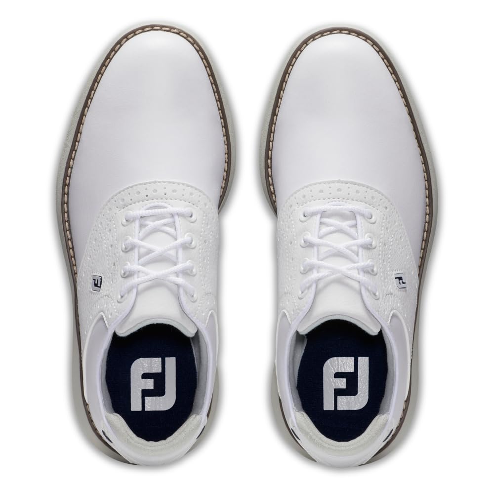 FootJoy Unisex-Child Traditions Junior Golf Shoe