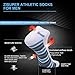 Zisuper Men’s 3 Pack Athletic No Show Running Socks Cushioned Low Cut Sport Sock