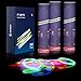 Dennov 8” 300 Glow Sticks Lights Bracelets Necklaces & Connectors, Party Favors Supplies- Clearance