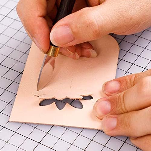 Citian Precision Craft Pen Knife with Fine Excel Point Blade with Rubber Safety Cap for Laethercraft Cutting Caving Knife Sculpture