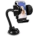 Cell Phone Holder, LotFancy Mobile Phone Car Phone Mount, Universal Long Arm Windshield Car Phone Mount Cradle for GPS iPhone 11Pro 11 XS Max XR 8Plus 8 7 7Plus 6 6Plus 5S 5 5C Samsung Galaxy Series